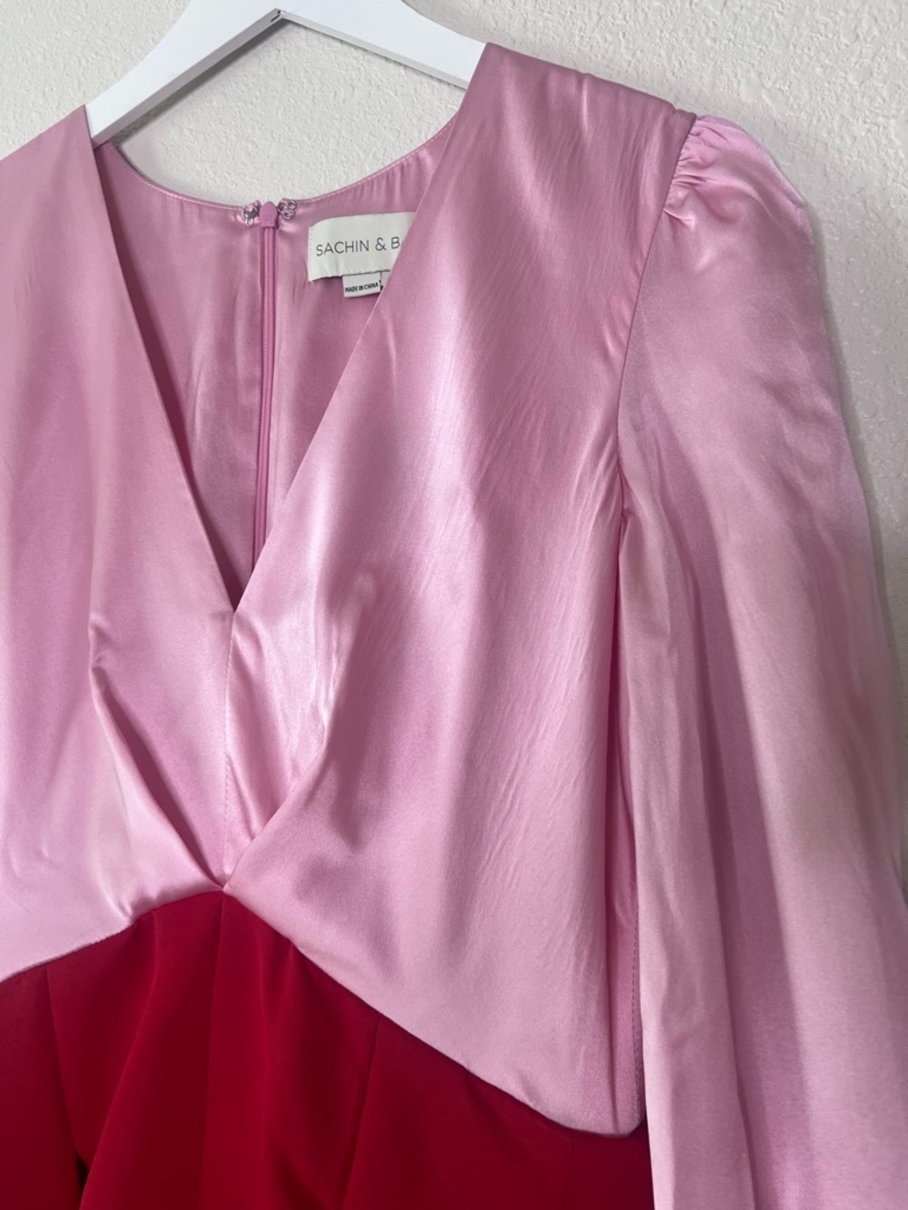 Sachin & Babi Zoe Gown Rose/Cherry Red Size 4 NWT - Picture 6 of 12